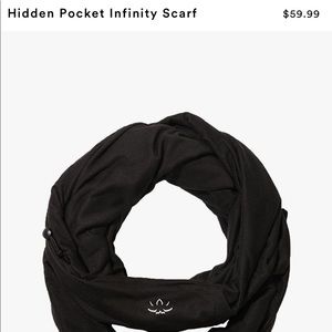 Infinity scarf with hidden pocket